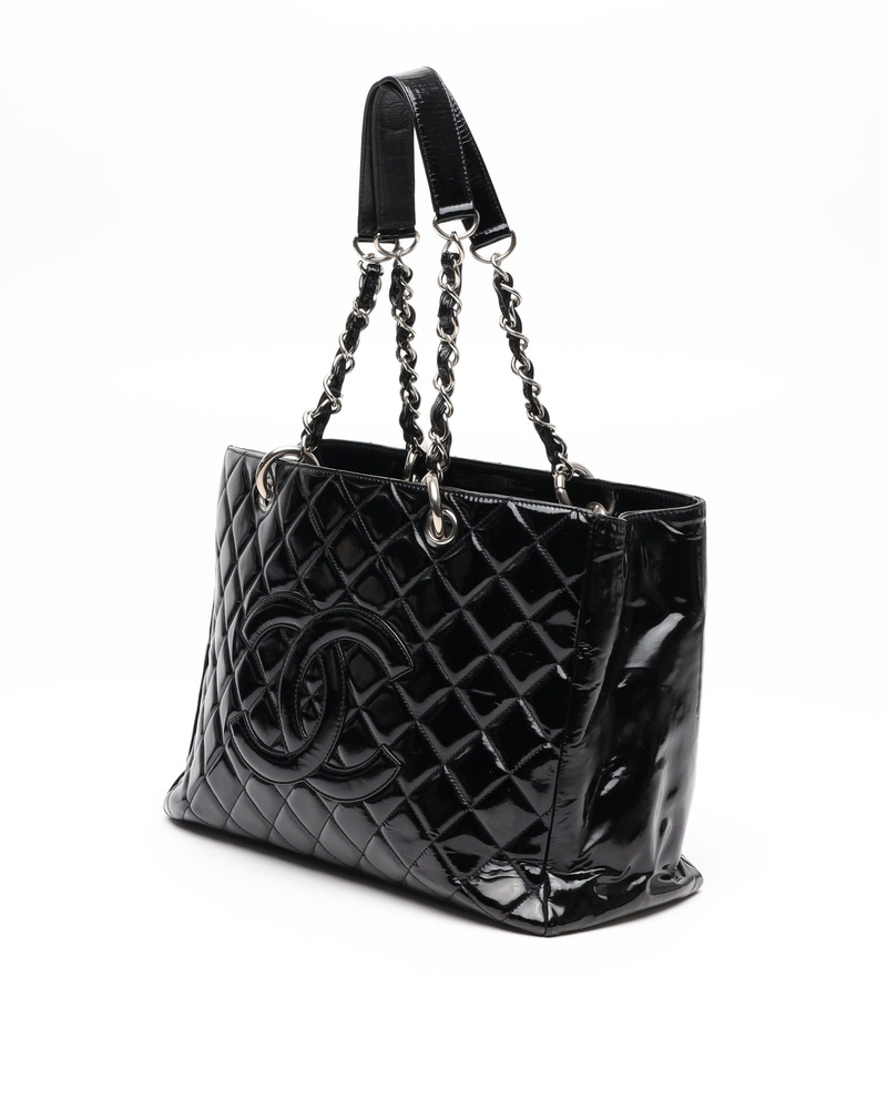 Chanel Patent (GST) Grand Shopping Tote Bag