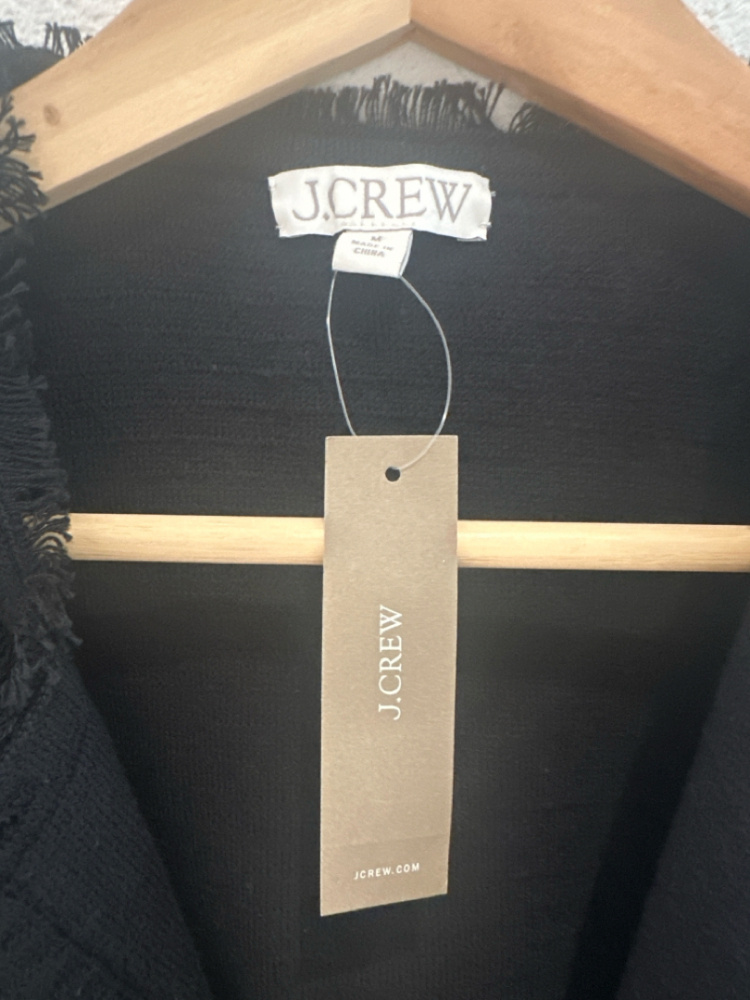 J.Crew Black jacket with gold buttons