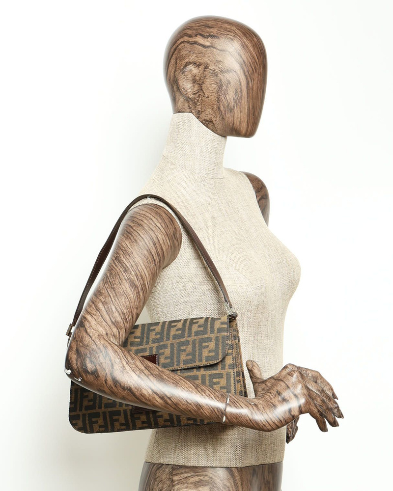 Fendi Large Zucca Baguette Bag