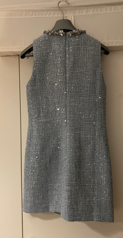 Self-Portrait Blue rhinestone dress