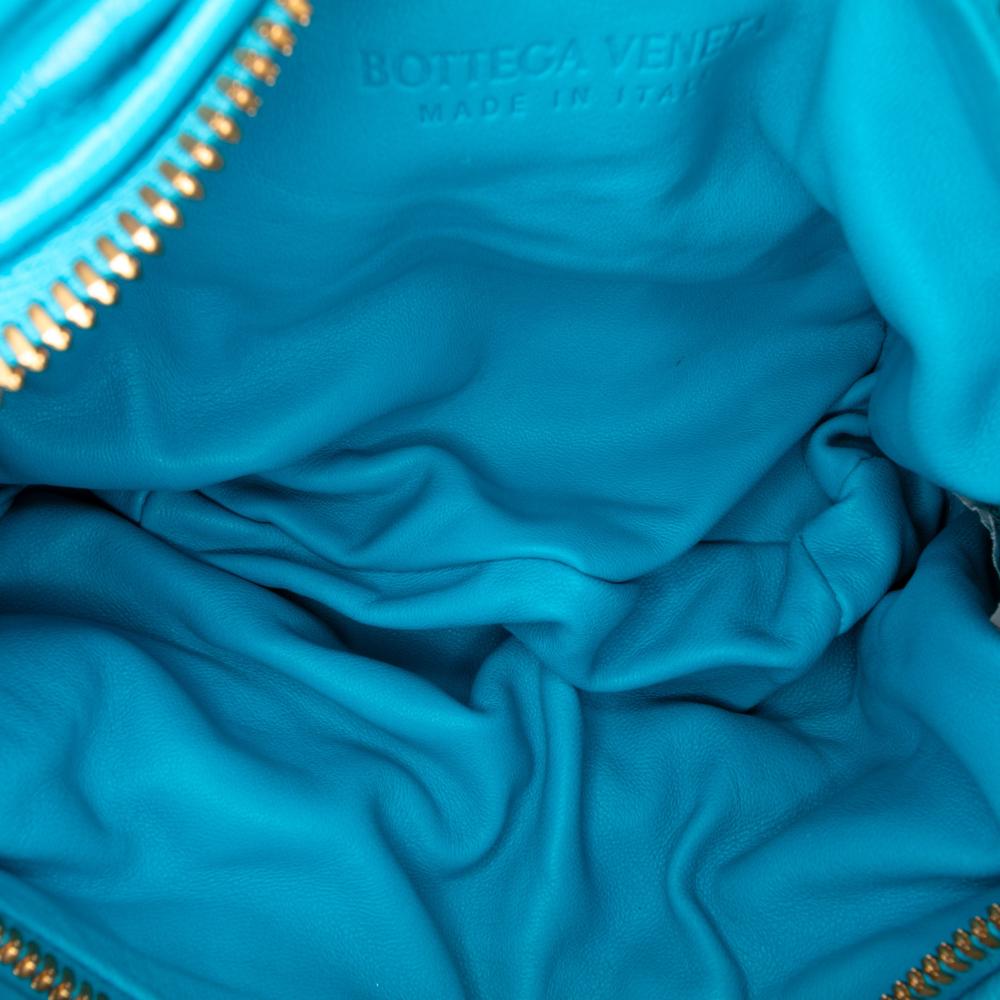 Bottega Veneta AB Bottega Veneta Blue Nappa Leather Leather Mini Nappa Puffy Jodie Italy