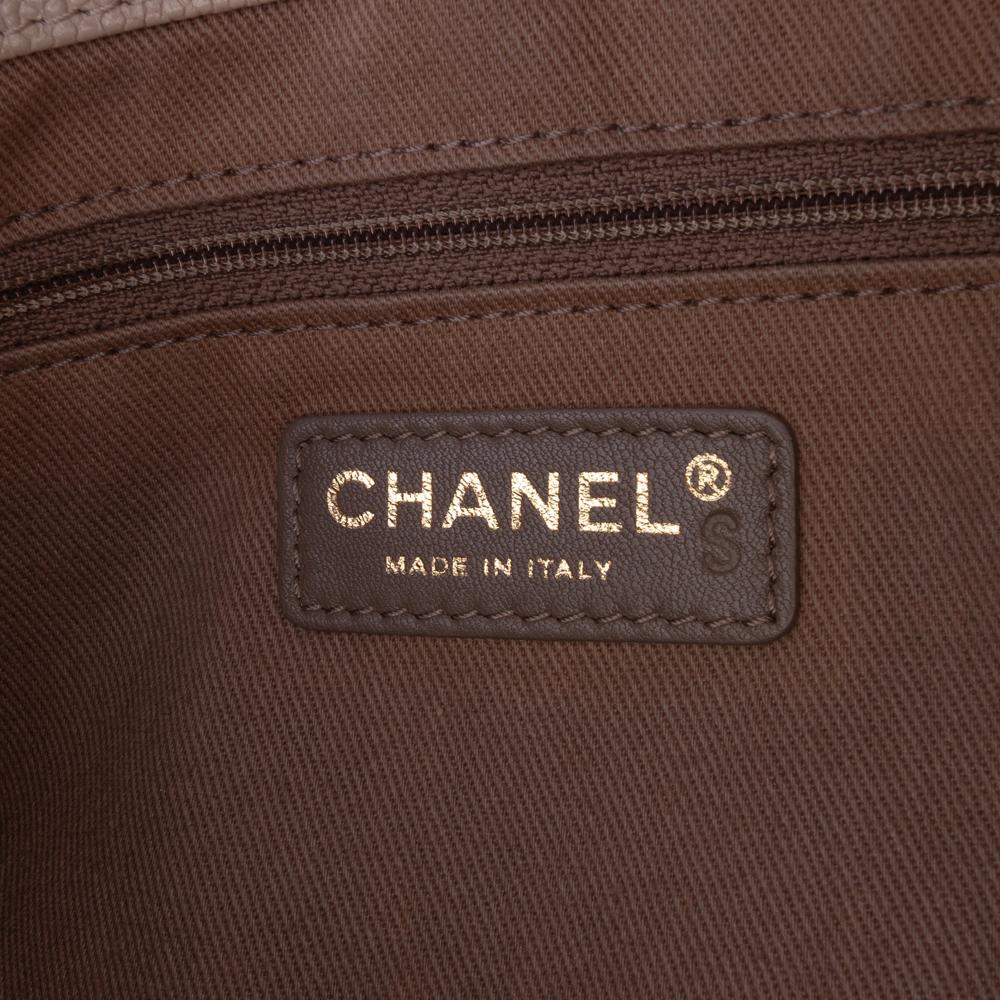 Chanel B Chanel Brown Beige Caviar Leather Leather Medium Quilted Caviar Coco Pleats Messenger Flap Italy