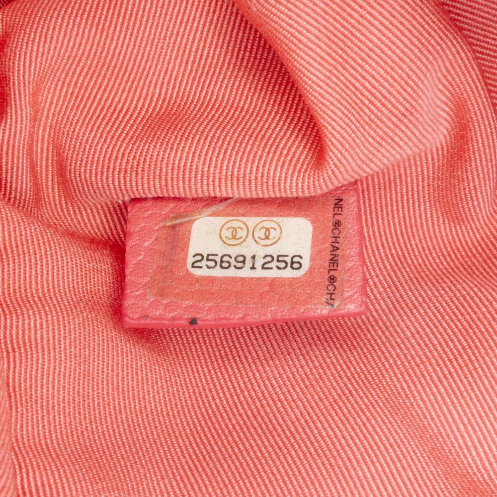 Chanel B Chanel Pink Caviar Leather Leather Medium Quilted Caviar O Case Clutch Italy