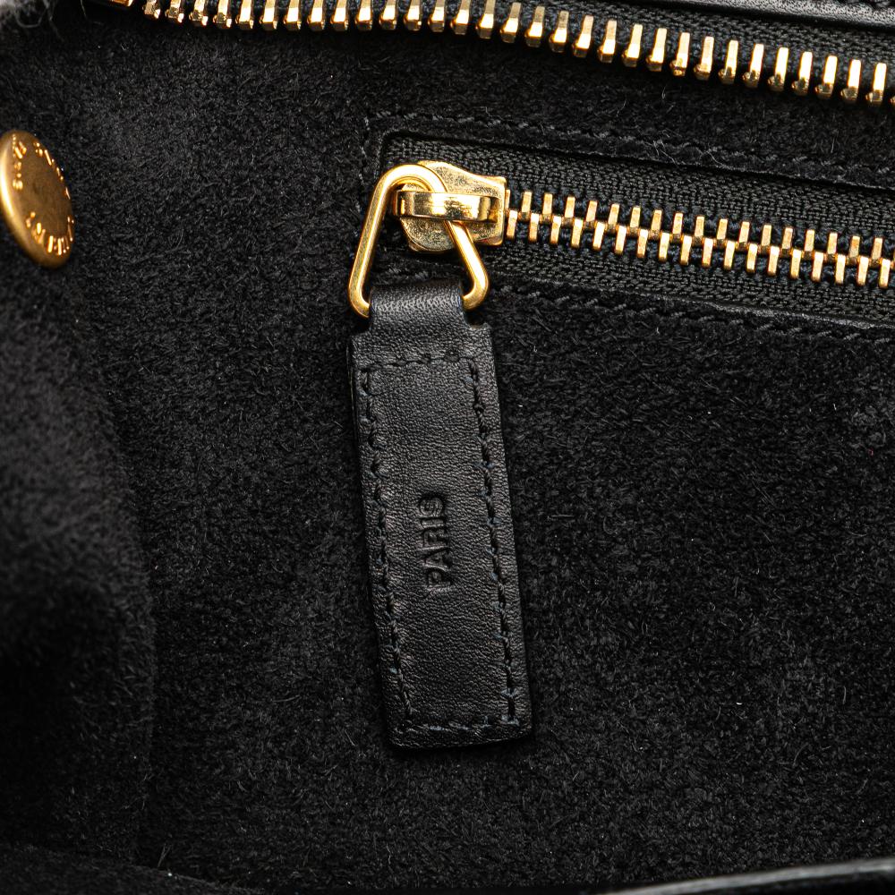 Saint Laurent B Saint Laurent Blue Calf Leather Medium Smooth Tricolor skin Cabas Rive Gauche Satchel Italy