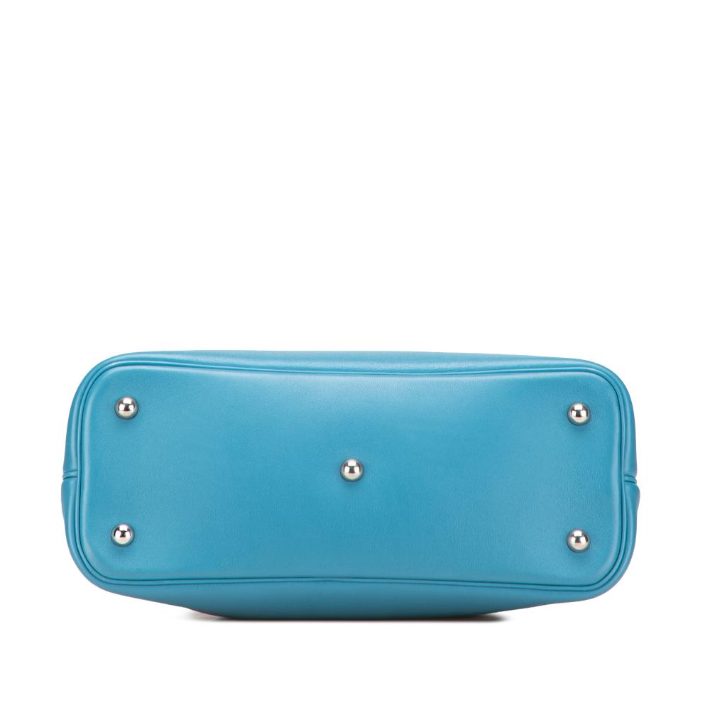 Hermès AB Hermès Blue Turquoise Calf Leather Swift Bolide 1923 30 France