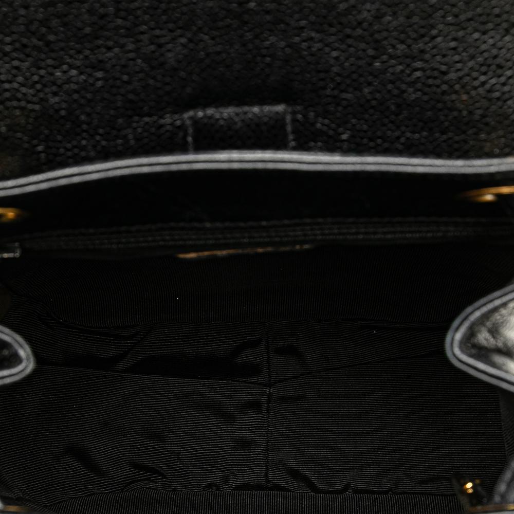 Chanel B Chanel Black Caviar Leather Leather Caviar Triple CC Backpack Italy