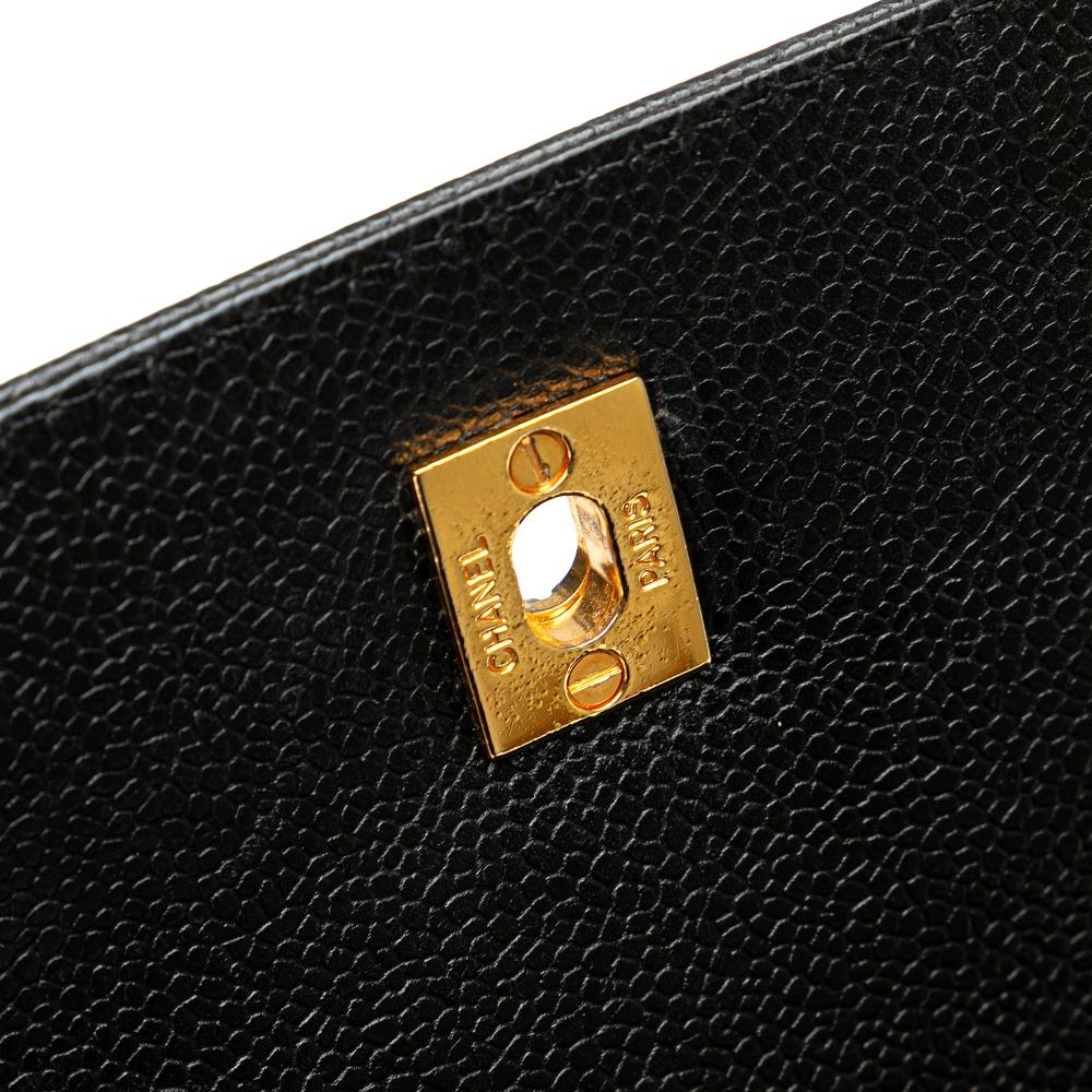 Chanel B Chanel Black Caviar Leather Leather Caviar Triple CC Backpack Italy