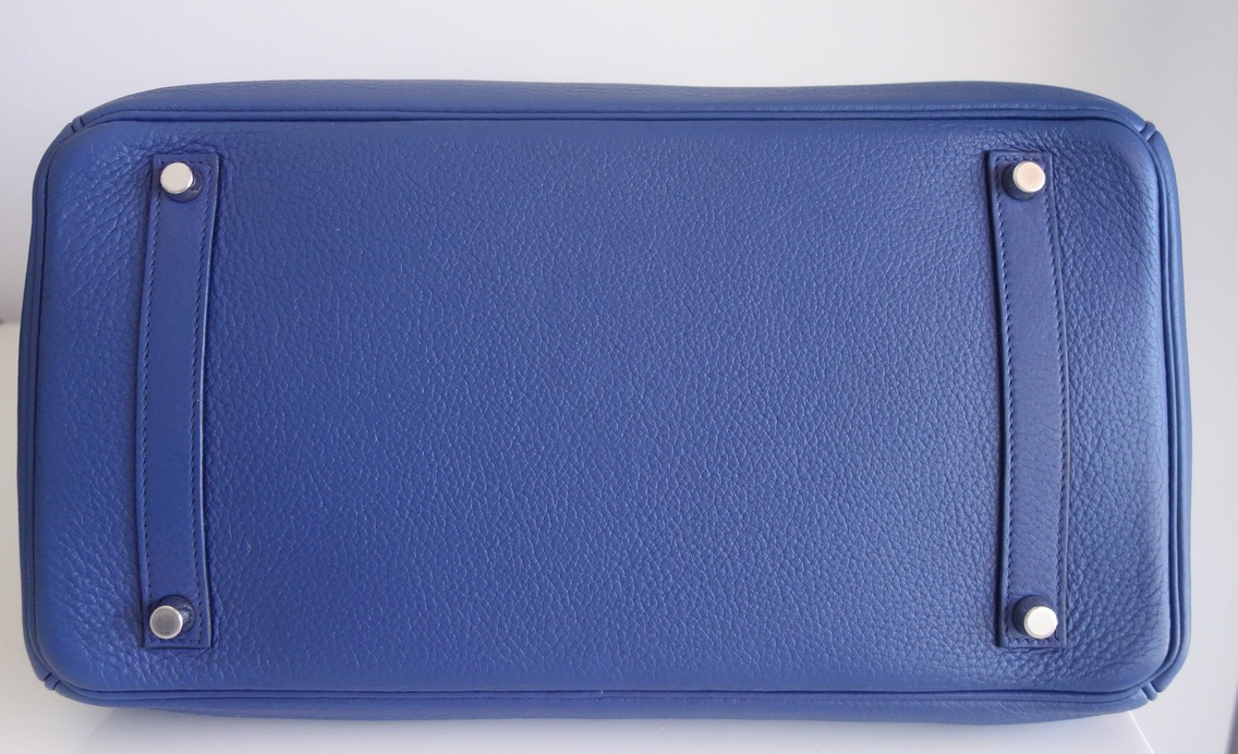 Hermès Sac Hermes Birkin 35 bleu de Malte