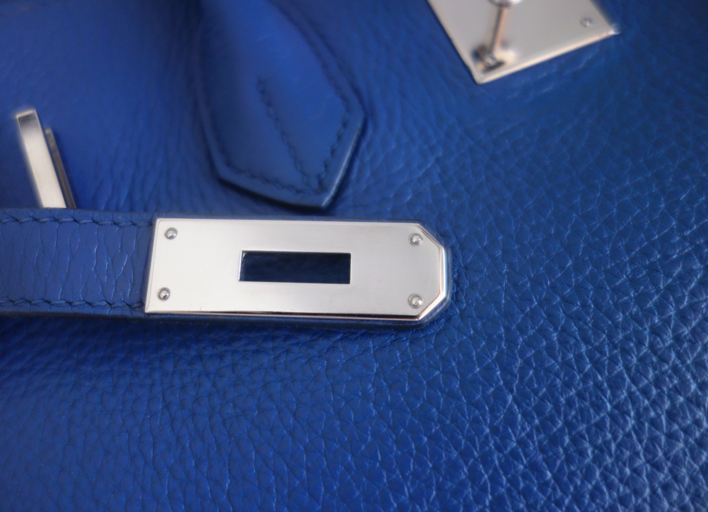 Hermès Sac Hermes Birkin 35 bleu de Malte