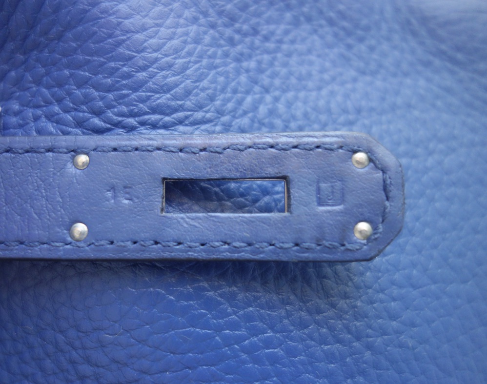Hermès Sac Hermes Birkin 35 bleu de Malte