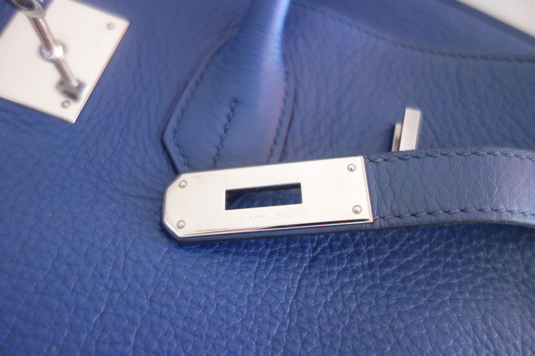 Hermès Sac Hermes Birkin 35 bleu de Malte