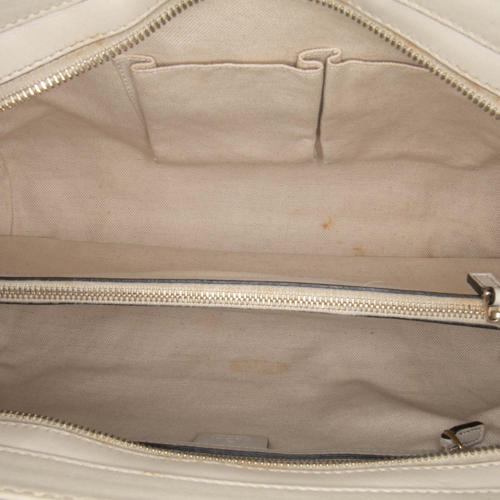 Gucci B Gucci Brown Light Beige Calf Leather Guccissima Mayfair Tote Italy