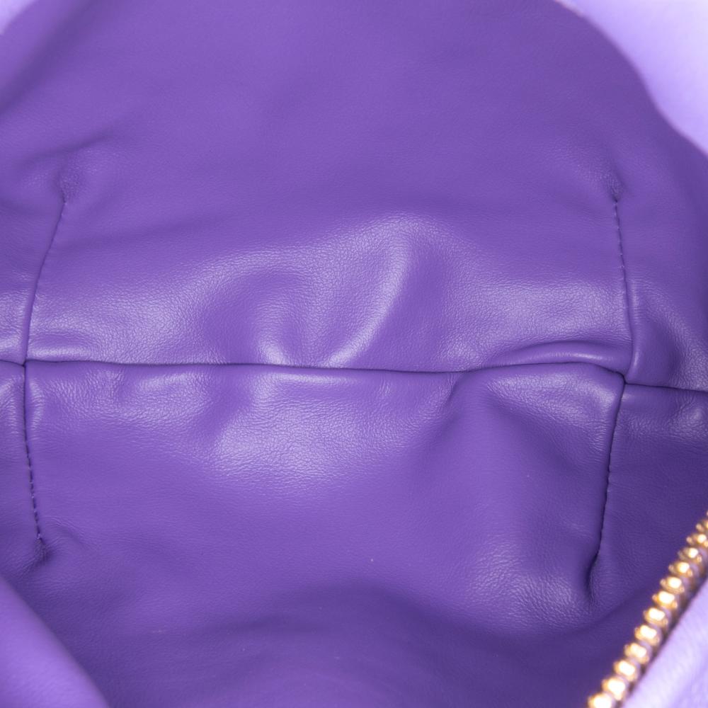 Bottega Veneta B Bottega Veneta Purple Dark Purple Nappa Leather Leather Mini Nappa Intrecciato Jodie Italy