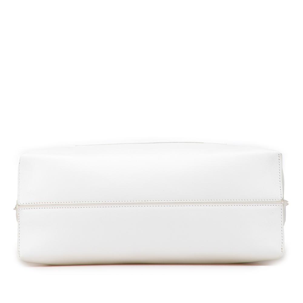 Loewe B LOEWE White Calf Leather Anagram Shopper Tote Spain