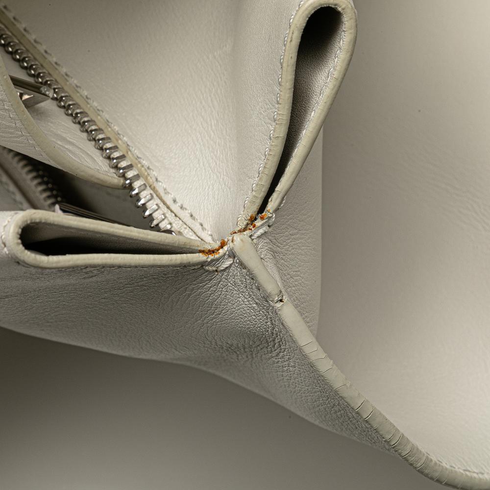 Loewe B LOEWE White Calf Leather Anagram Shopper Tote Spain