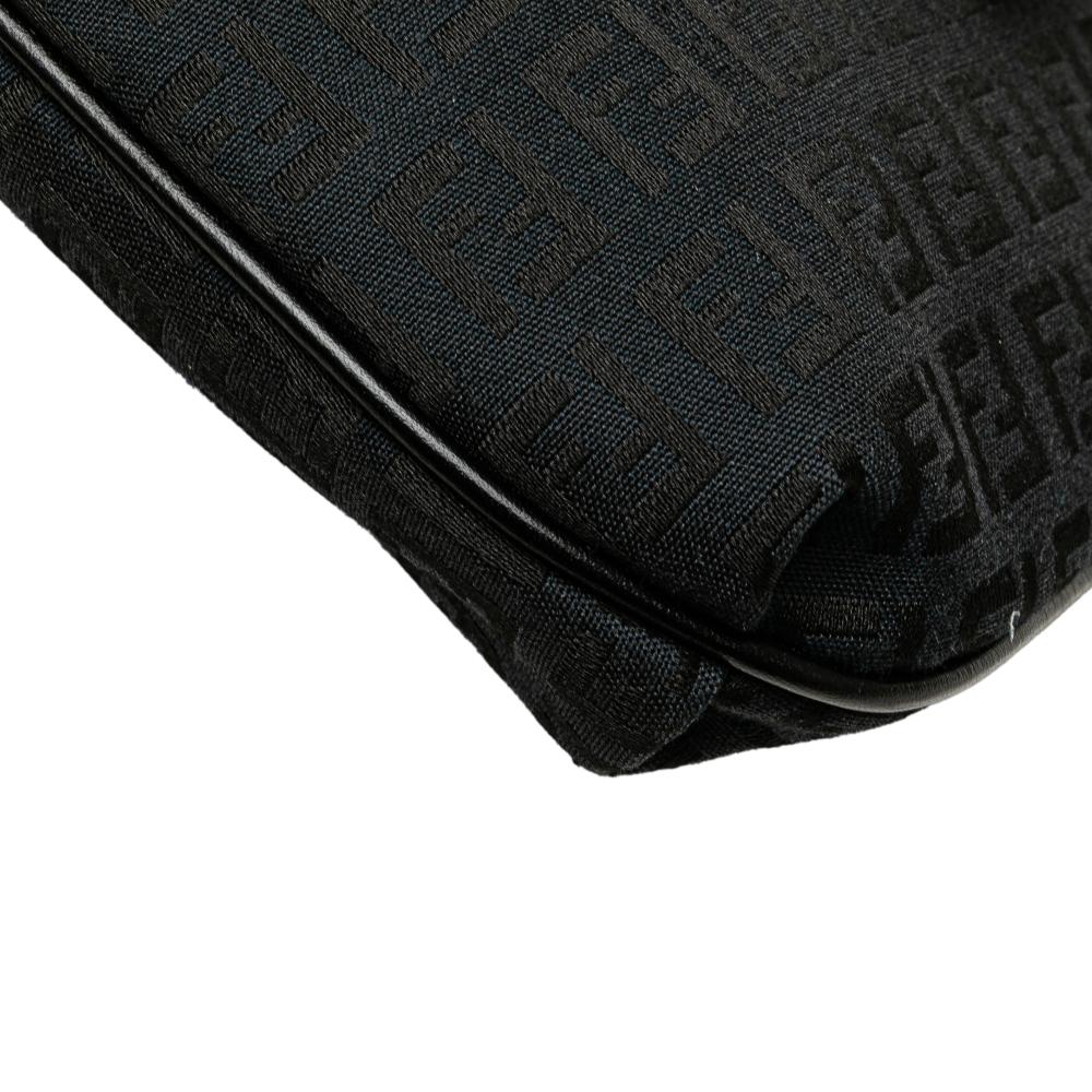 Fendi B Fendi Blue Navy Canvas Fabric Zucchino Crossbody Italy