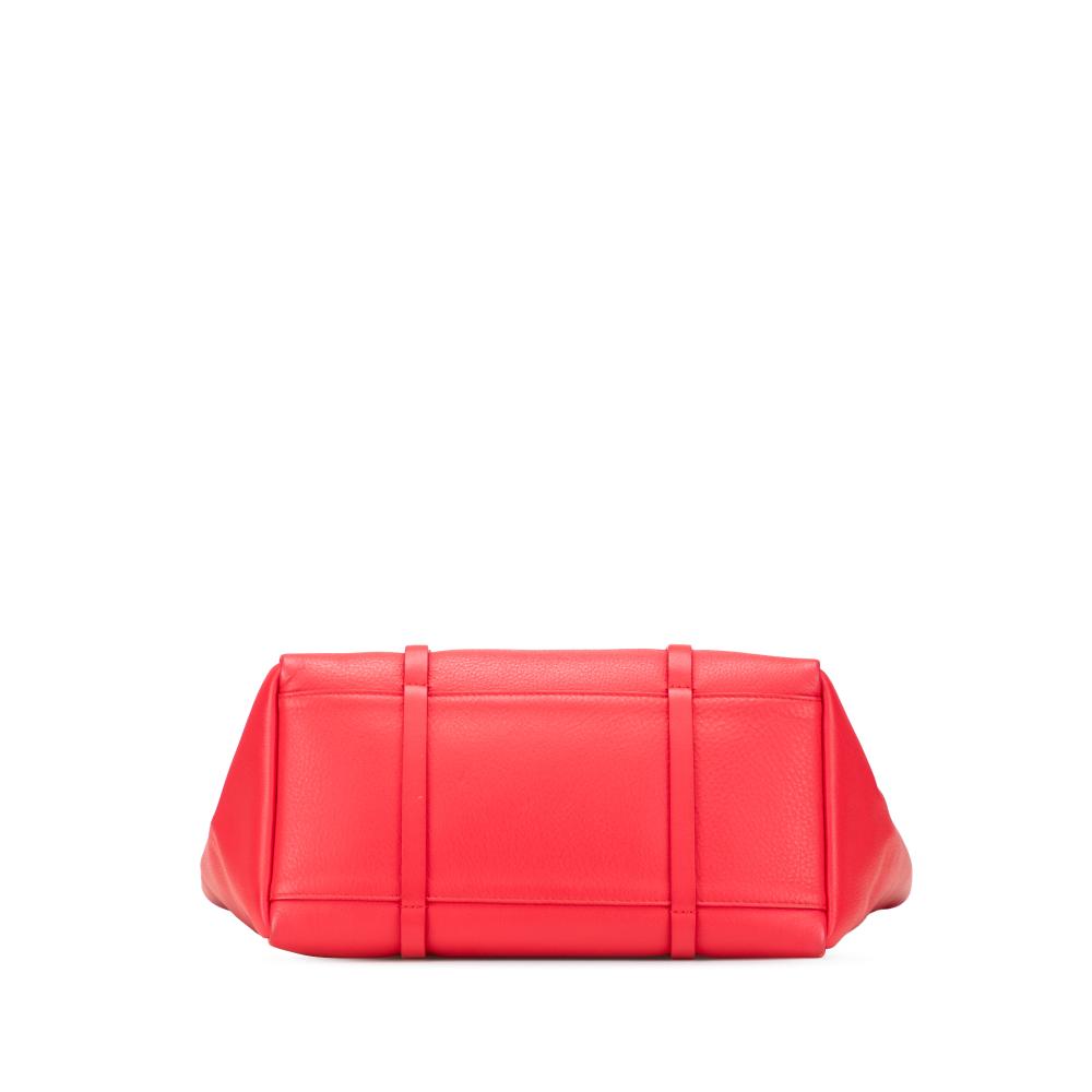 Balenciaga B Balenciaga Red Calf Leather Everyday Tote S Italy