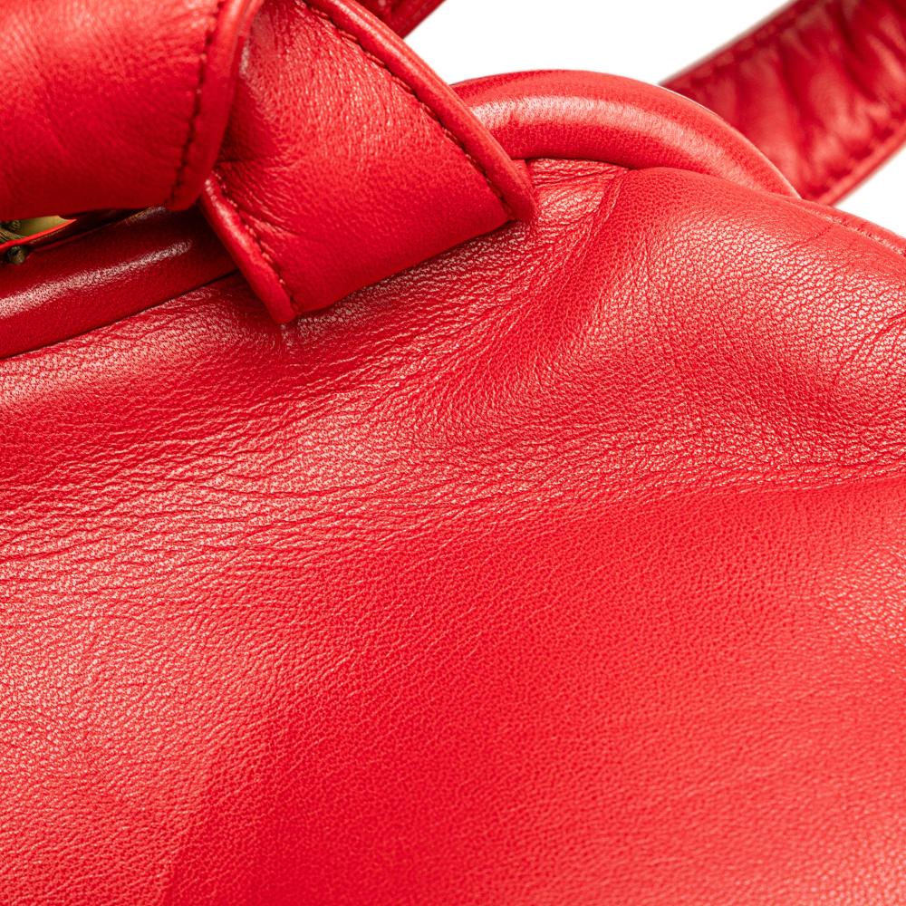 Loewe B LOEWE Red Calf Leather Anagram Frame Handbag Spain