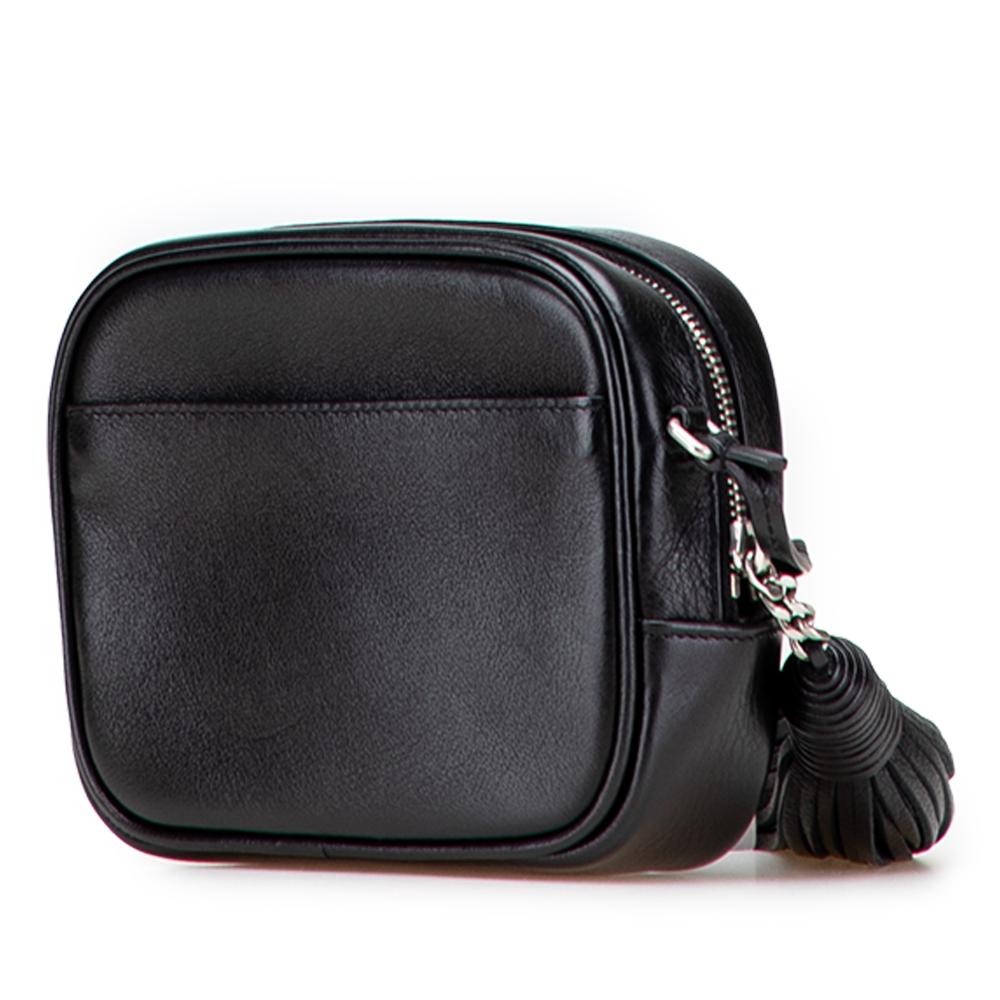 Saint Laurent AB Saint Laurent Black Calf Leather Studded skin Monogram Heart Blogger Crossbody Italy