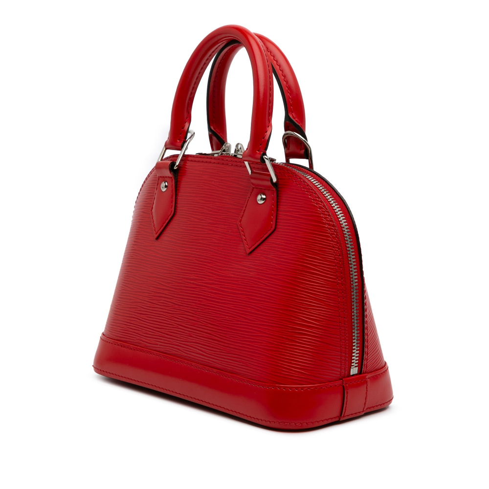 Louis Vuitton Alma BB Epi Leather Top-handle Handbag Red