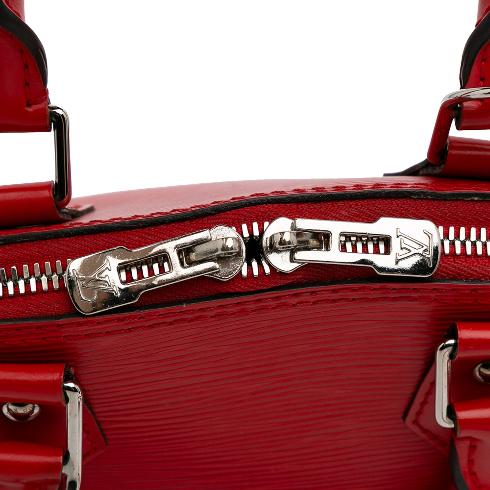 Louis Vuitton Alma BB Epi Leather Top-handle Handbag Red