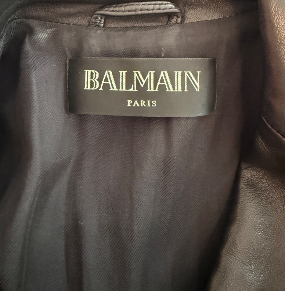 Balmain Lederjacke