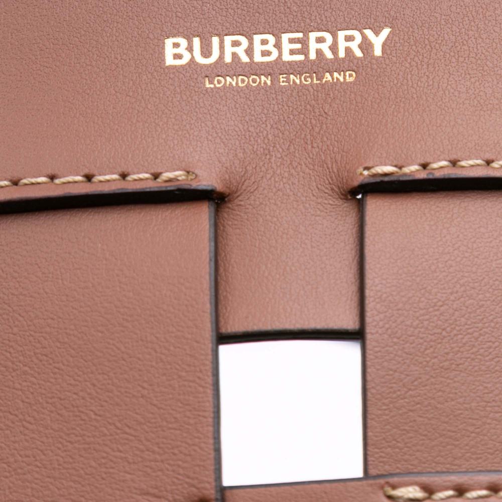 Burberry B Burberry Brown Calf Leather Large Foster Tote Italy