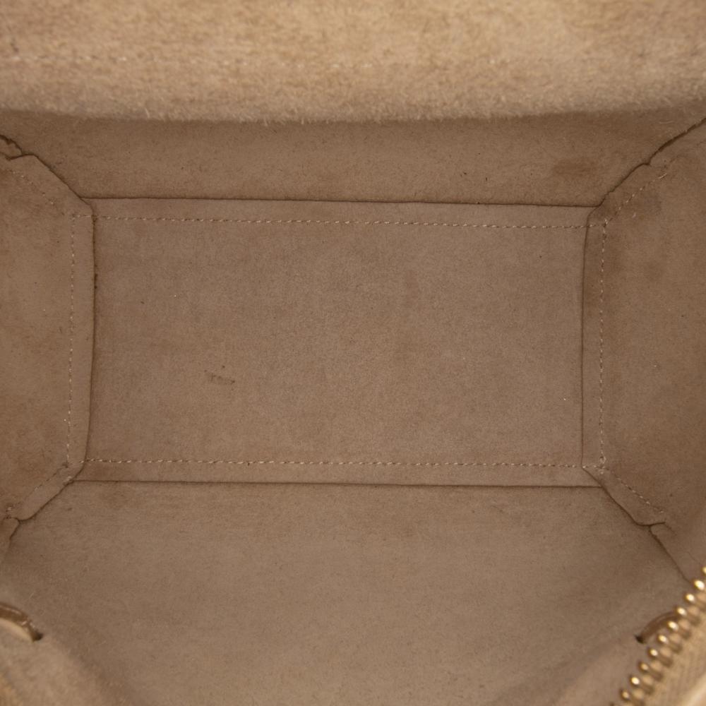 Celine B Celine Gold Calf Leather Nano Grained skin Belt Bag Italy