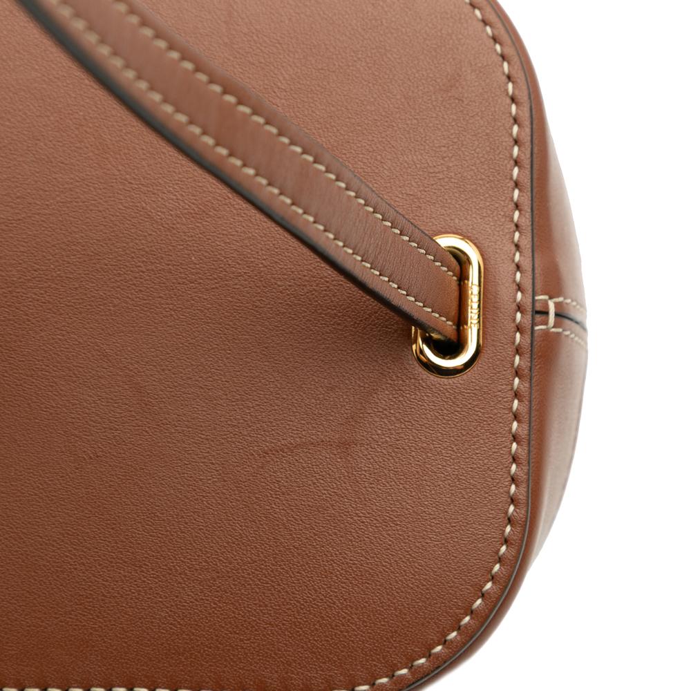 Celine B Celine Brown Calf Leather Small skin Cuir Triomphe Box Bag Italy