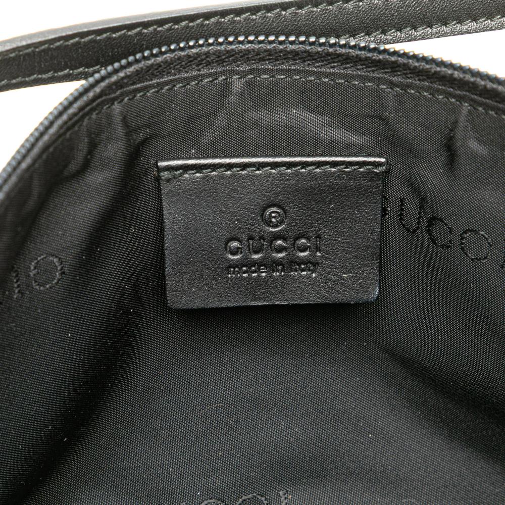 Gucci B Gucci Blue Navy Canvas Fabric GG Boat Italy