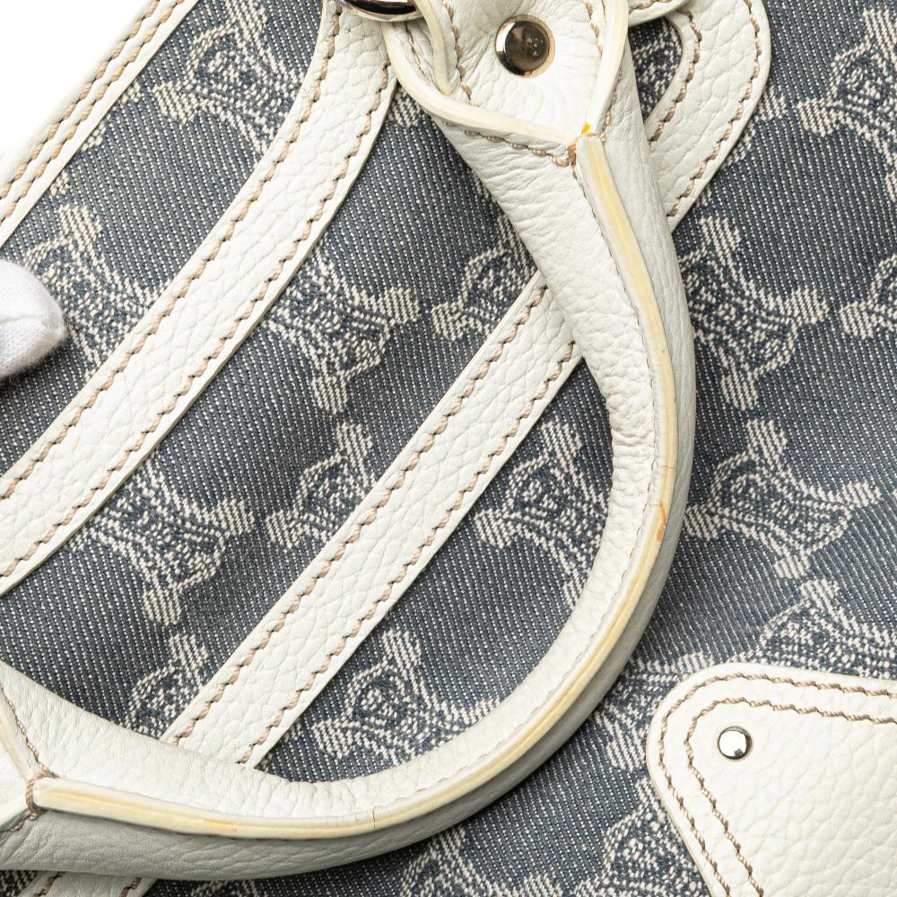 Celine B Celine Blue Denim with White Denim Fabric Macadam Boogie Handbag China