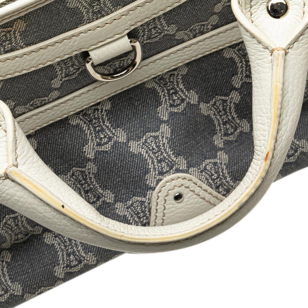 Celine B Celine Blue Denim with White Denim Fabric Macadam Boogie Handbag China