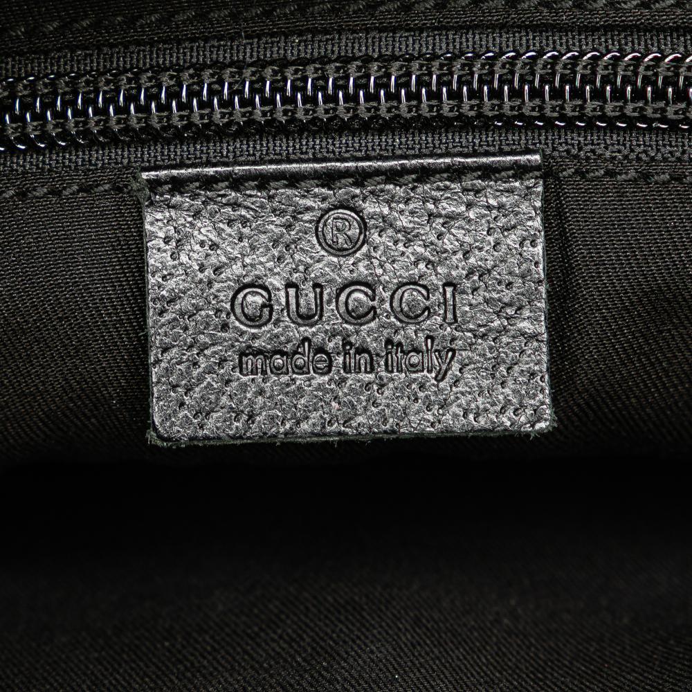 Gucci B Gucci Black Canvas Fabric GG Crossbody Italy