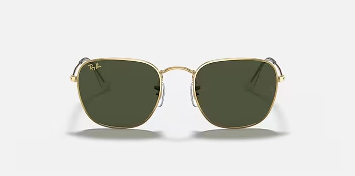 Ray-Ban New RAY-BAN RB 3857 9196/R5 FRANK Sunglasses 51-20 145 Gold Frames w/Green Lenses