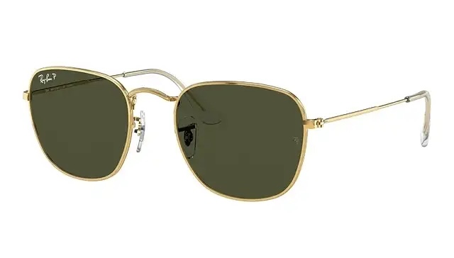 Ray-Ban New RAY-BAN RB 3857 9196/R5 FRANK Sunglasses 51-20 145 Gold Frames w/Green Lenses