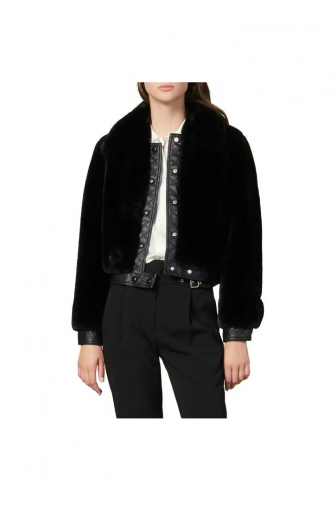 Sandro Fauny faux leather jacket