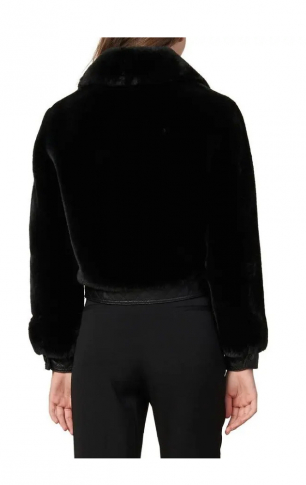 Sandro Fauny faux leather jacket