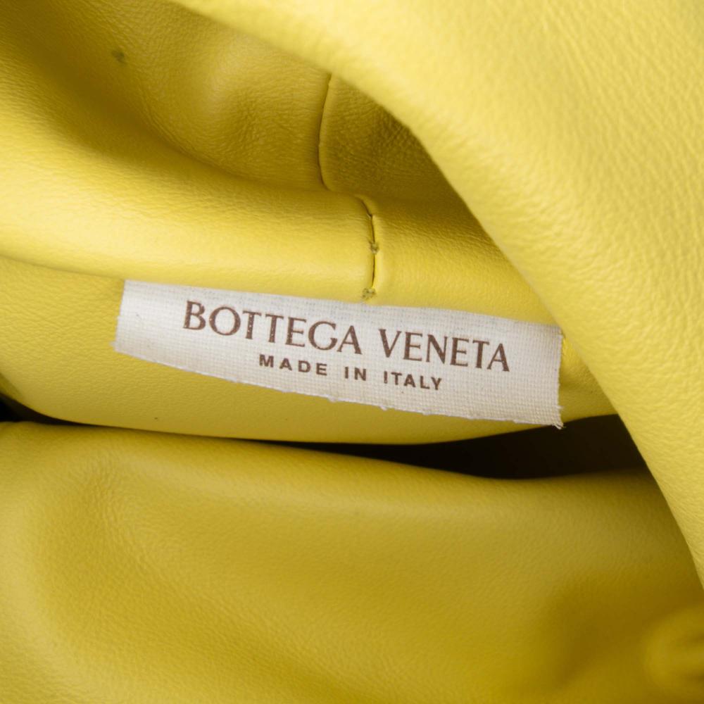 Bottega Veneta B Bottega Veneta Yellow Calf Leather Mini skin Double Knot Italy