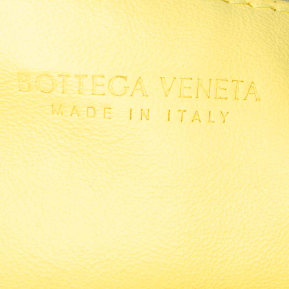 Bottega Veneta B Bottega Veneta Yellow Calf Leather Mini skin Double Knot Italy