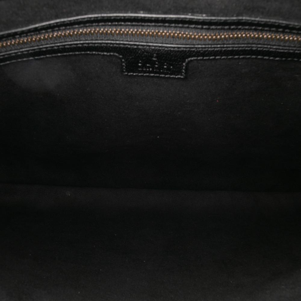 Gucci AB Gucci Black Calf Leather Medium Aphrodite Satchel Italy