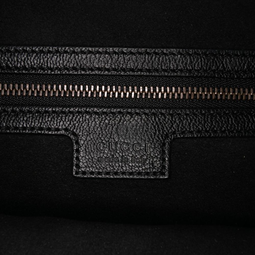 Gucci AB Gucci Black Calf Leather Medium Aphrodite Satchel Italy