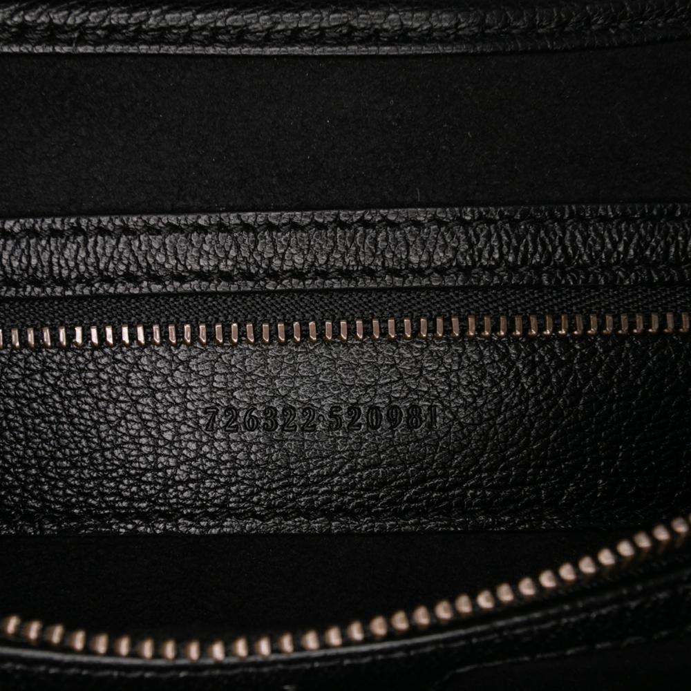 Gucci AB Gucci Black Calf Leather Medium Aphrodite Satchel Italy