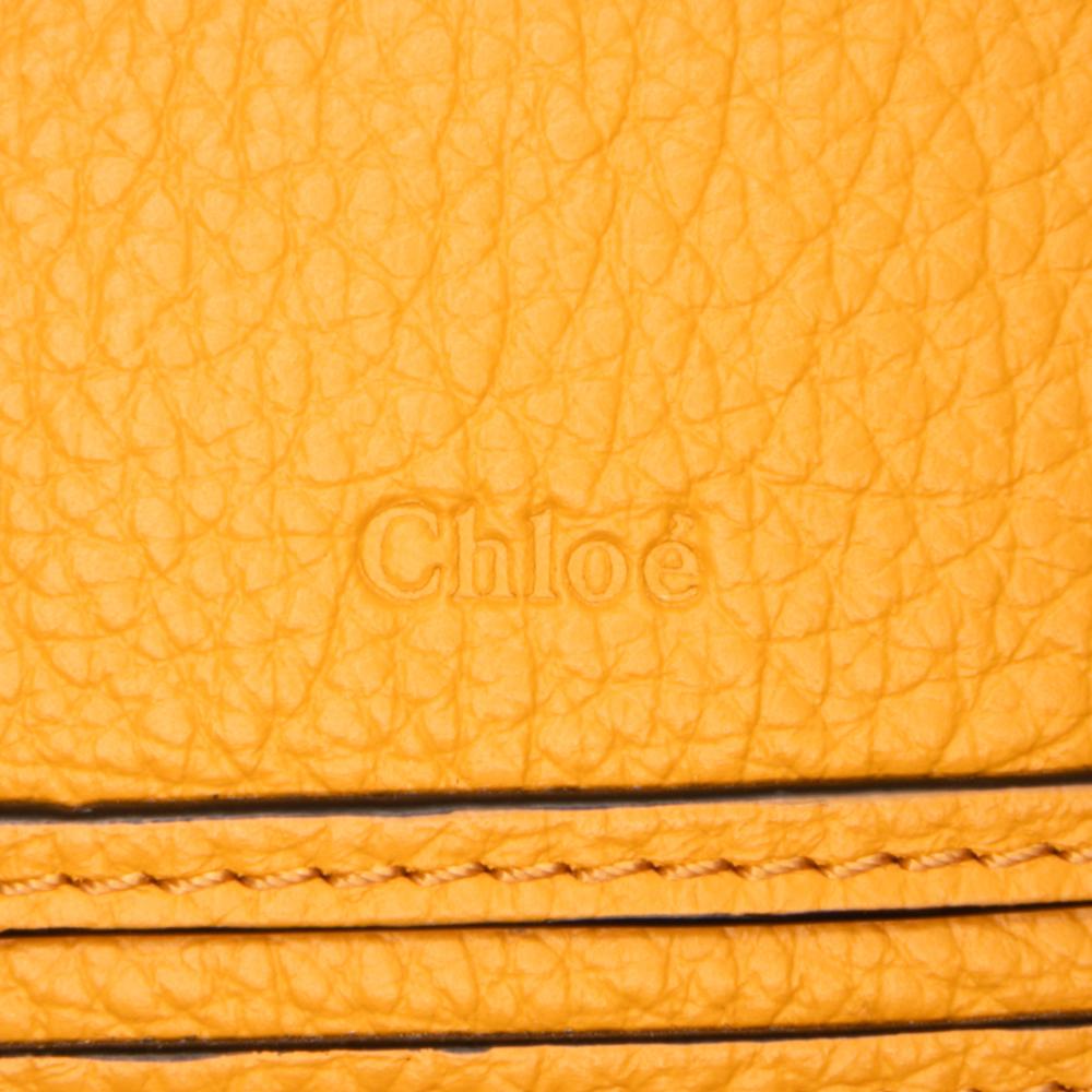 Chloé B Chloé Brown Beige with Yellow Mustard Raffia Natural Material Medium Marcie Basket Tote Spain
