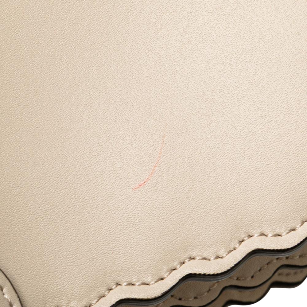 Fendi Brown Medium Vitello Liberty Lucido Flowers and Bows Scalloped Studded Kan I Satchel Italy