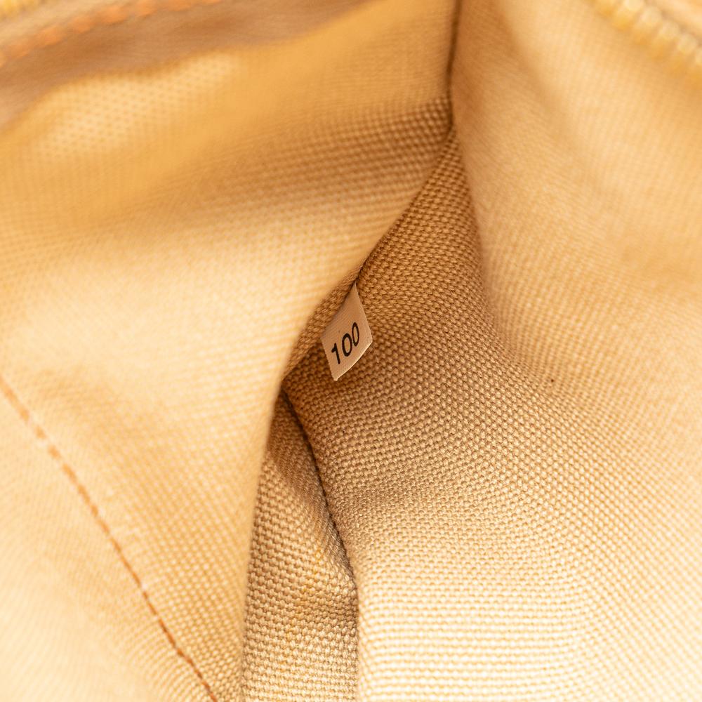 Prada B Prada Yellow Mustard Canvas Fabric Large Printed Canapa Satchel Italy