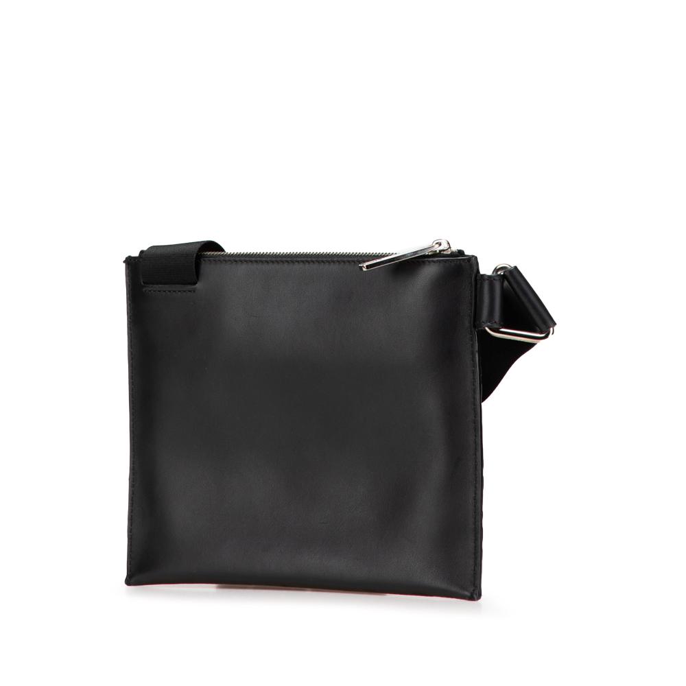 Fendi B Fendi Brown Calf Leather FF Embossed 1974 Crossbody Italy