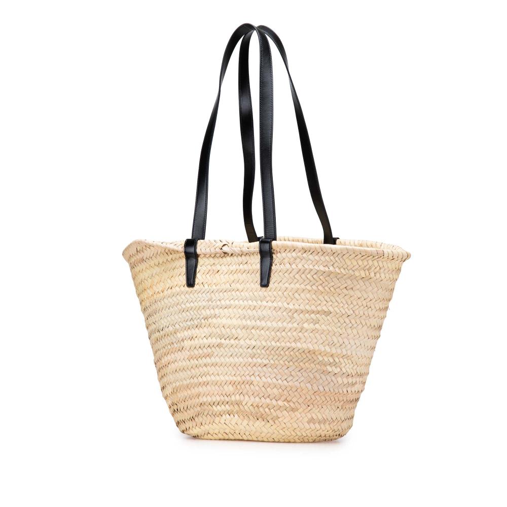 Celine B Celine Brown Beige Raffia Natural Material Classic Panier Tote Morocco
