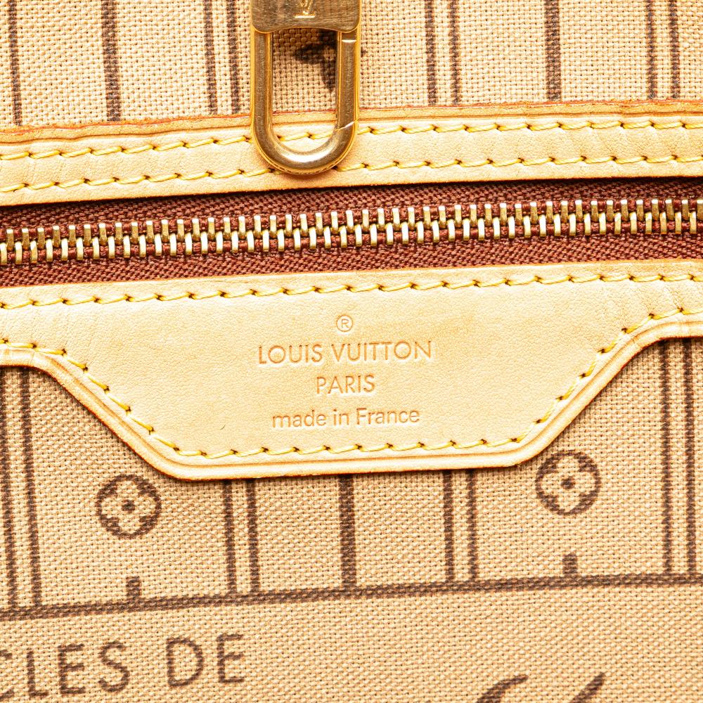 Louis Vuitton B Louis Vuitton Brown Monogram Canvas Canvas Monogram Neverfull MM France