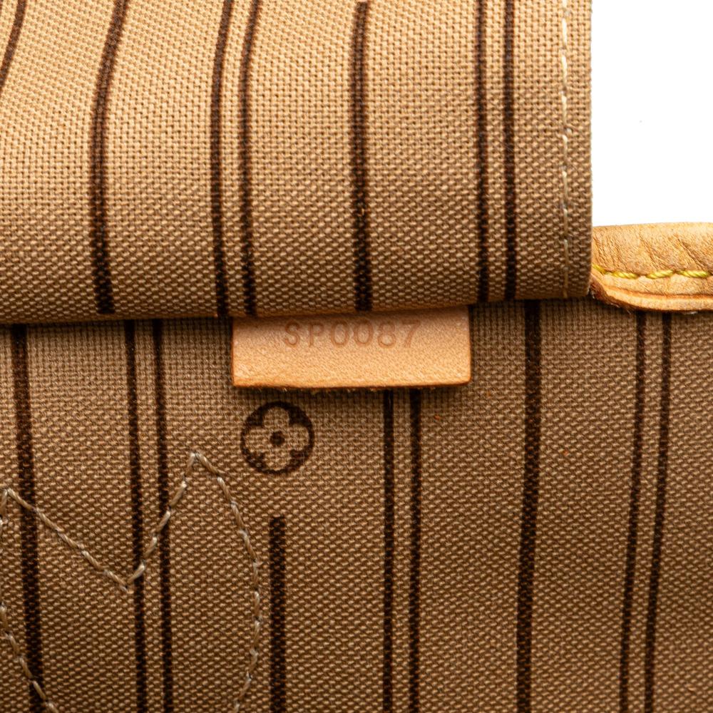 Louis Vuitton B Louis Vuitton Brown Monogram Canvas Canvas Monogram Neverfull MM France