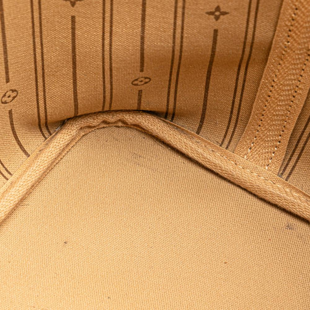 Louis Vuitton B Louis Vuitton Brown Monogram Canvas Canvas Monogram Neverfull MM France